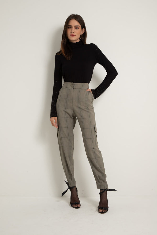 Cropped Manga Longa Brilho