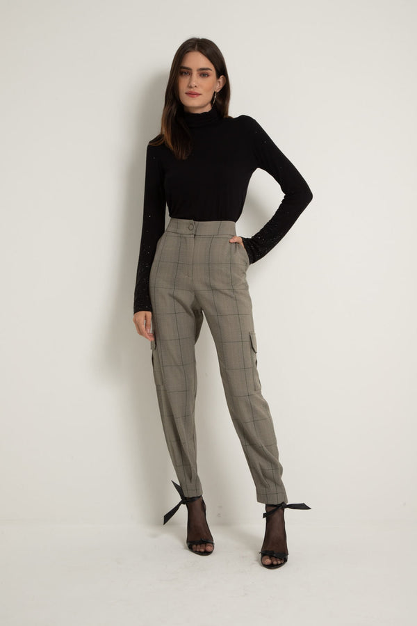 Cropped Manga Longa Brilho