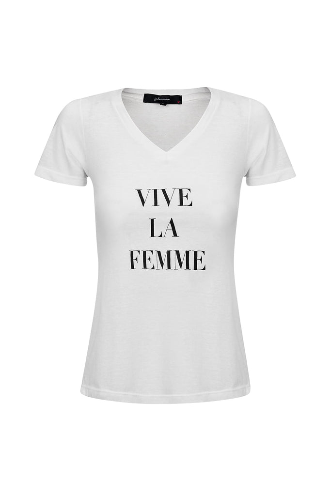 Camiseta Vive La Femme Off White