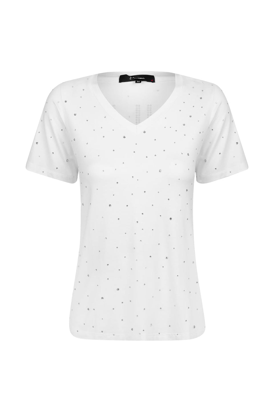 Camiseta Strass 10 Branco - Personalizável
