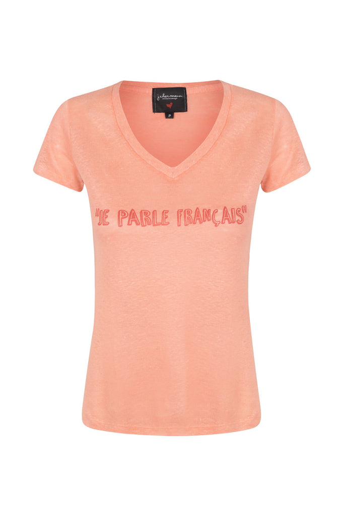 Camiseta je parle française Rosa