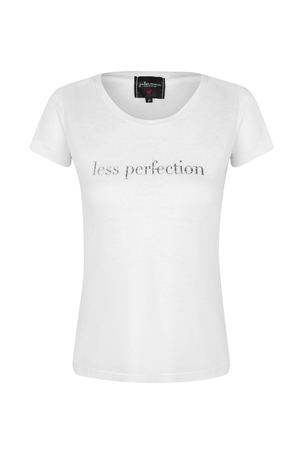 Camiseta less perfection Branco