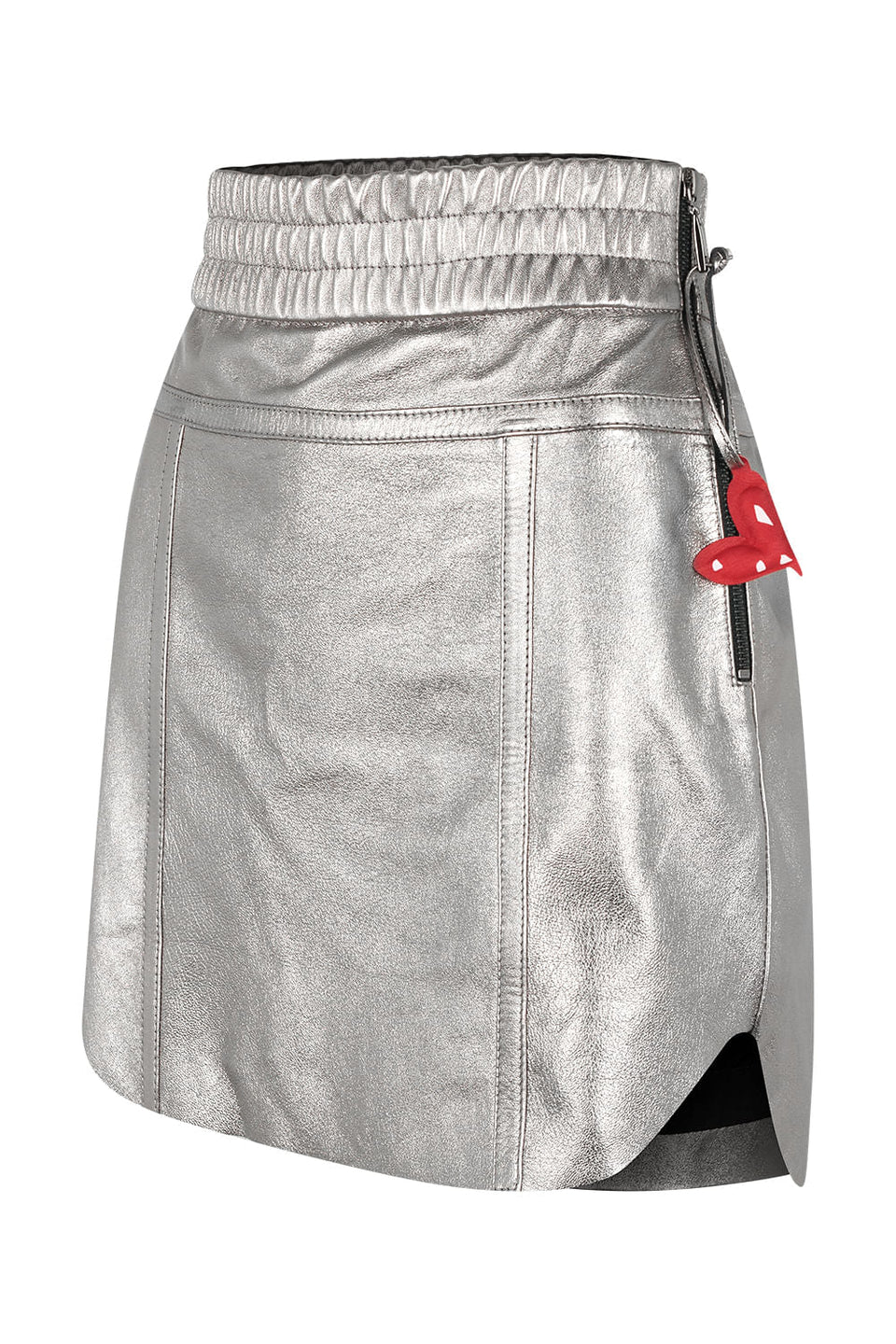 Shorts Saia Couro Metal V24