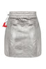 Shorts Saia Couro Metal V24