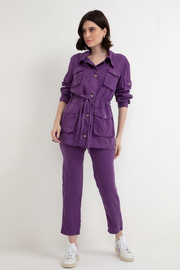 Parka Tencel Roxo