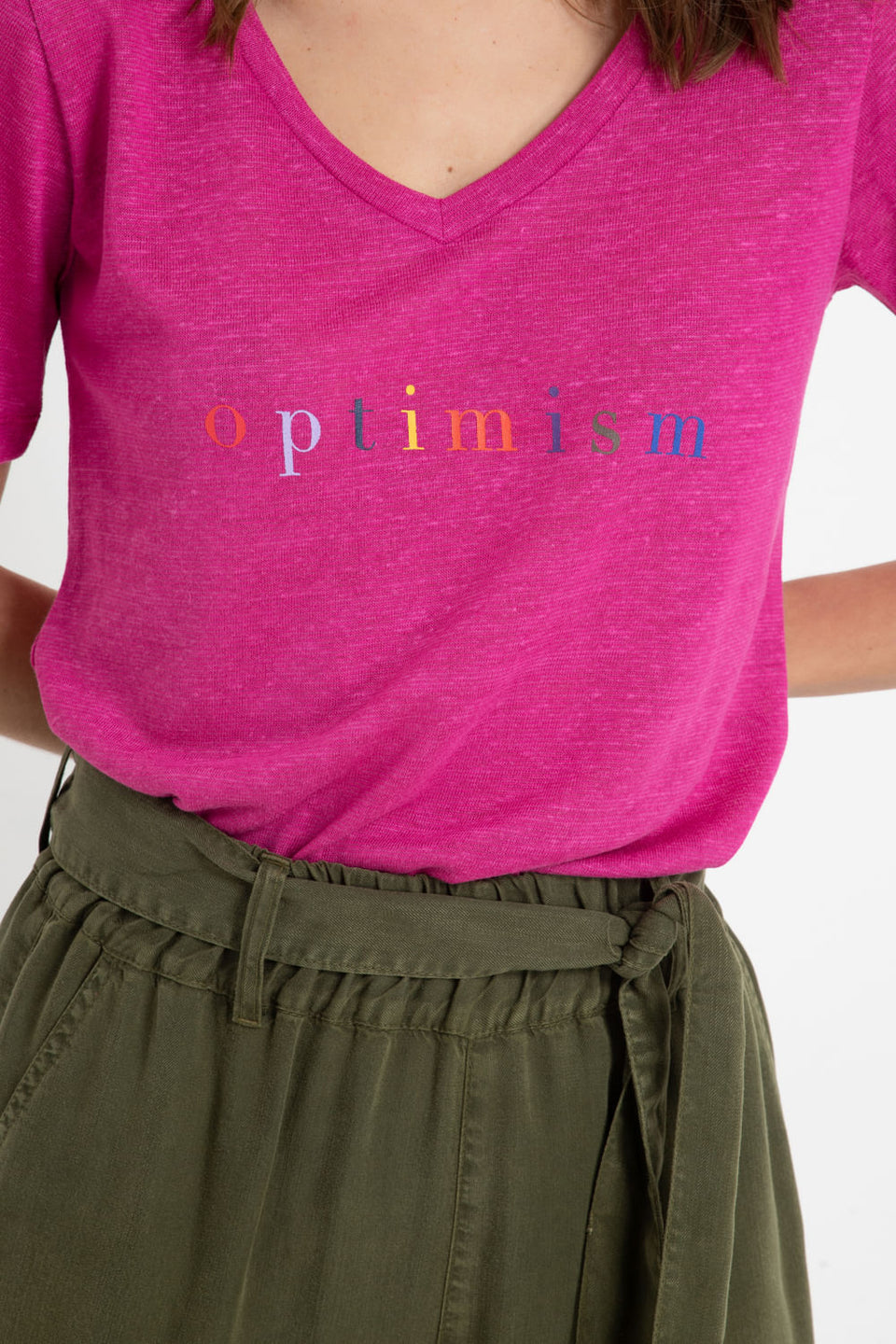 Camiseta Optimism Rosa