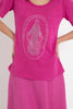 Camiseta Santa Strass Rosa