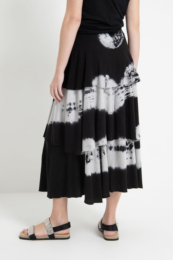 Saia 3 Marias Tie Dye Preto