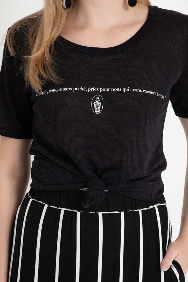 Camiseta Santinha Preto