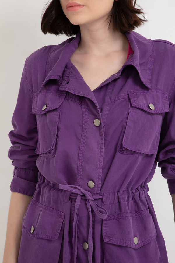 Parka Tencel Roxo