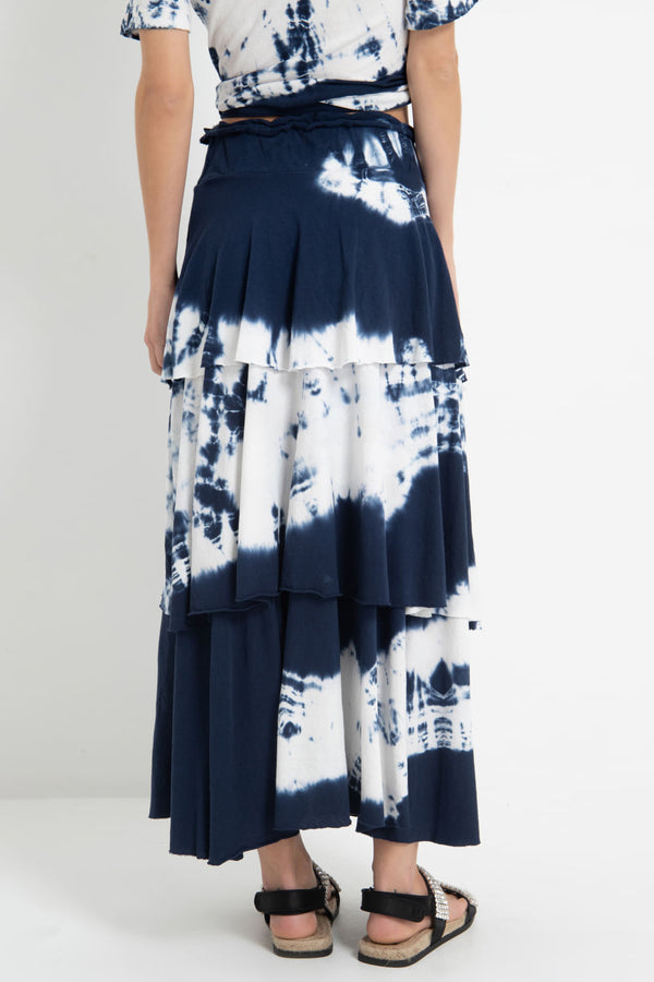 Saia 3 Marias Tie Dye Azul