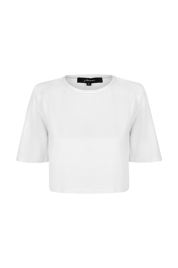 Camiseta Cropped Ombreiras CF