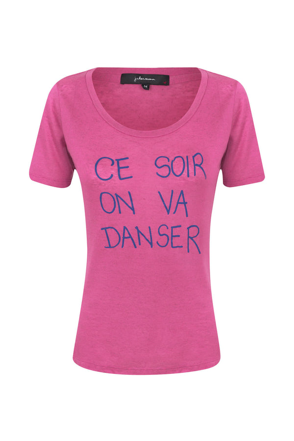 Camiseta Ce Soir Rosa