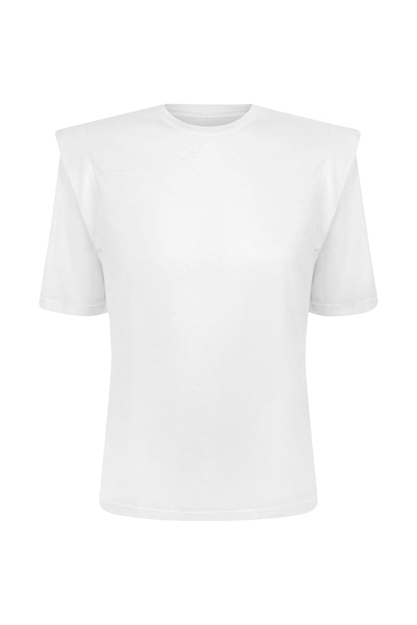 Camiseta Ombro Manga Branco