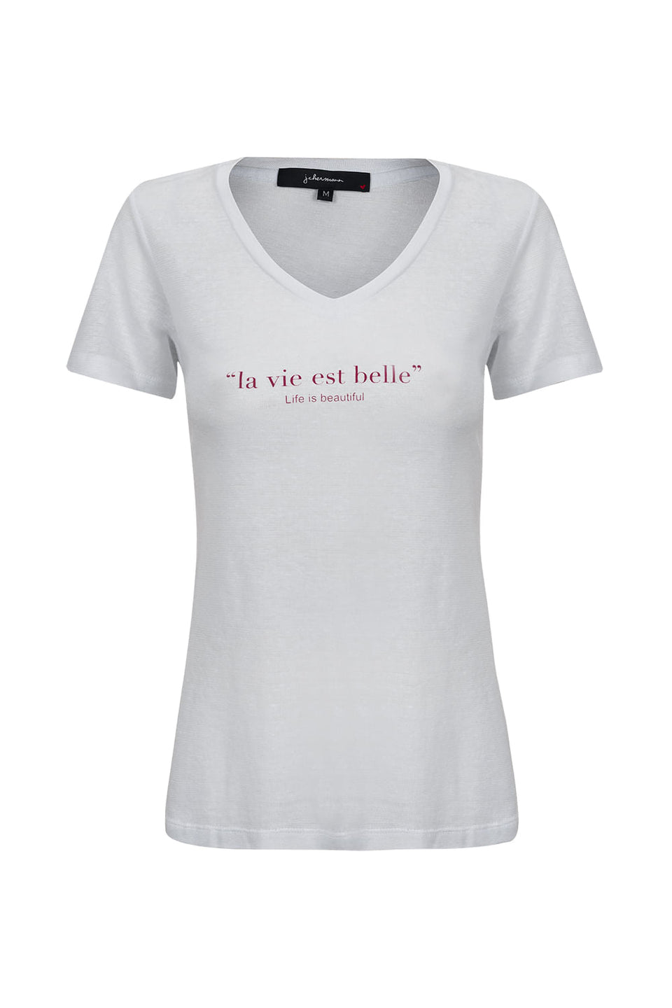 Camiseta La Vie Est Belle Branca