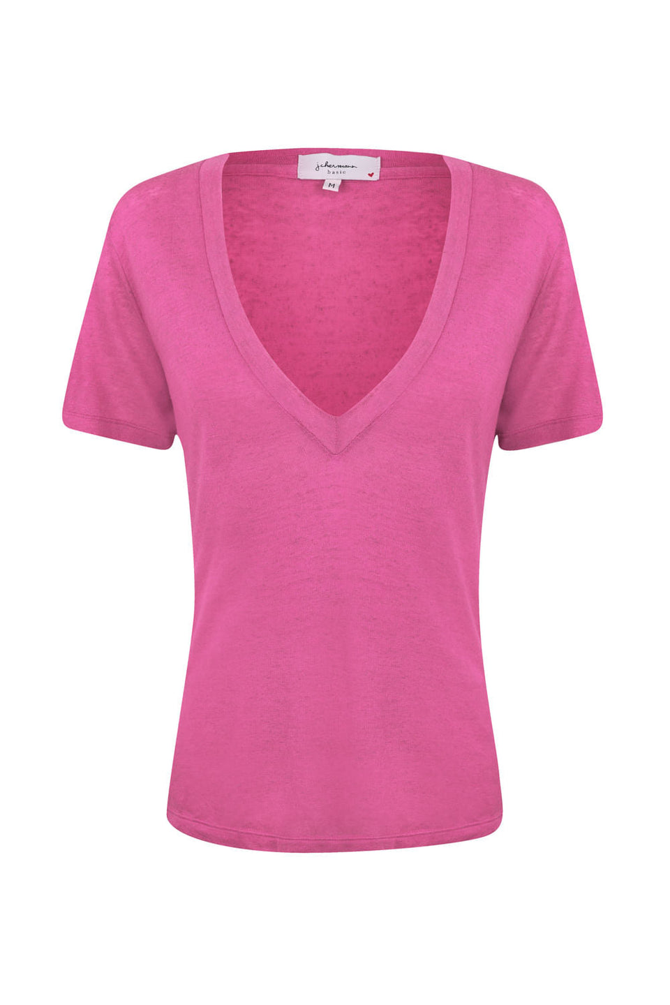 Camiseta Maxi Decote Rosa