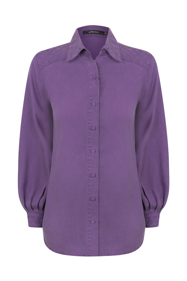 Camisa Matelasse Roxo