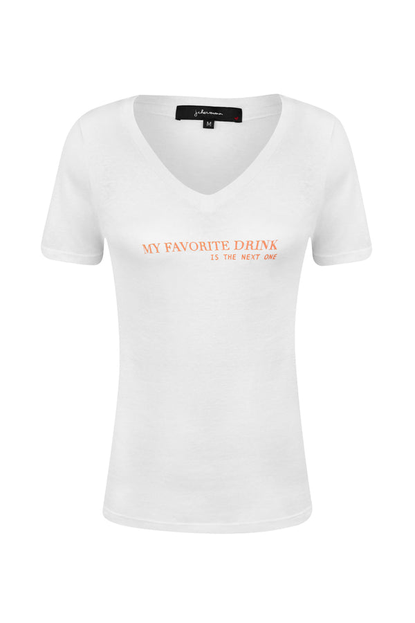 Camiseta Favorite Drink Branco