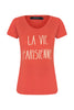 Camiseta la vie parisienne Coral