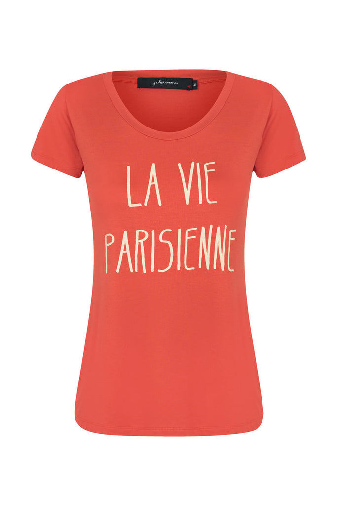 Camiseta la vie parisienne Coral