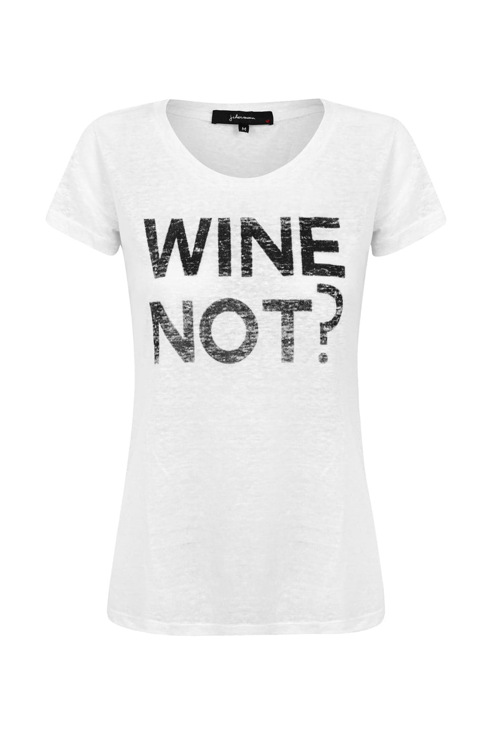Camiseta wine not Branco