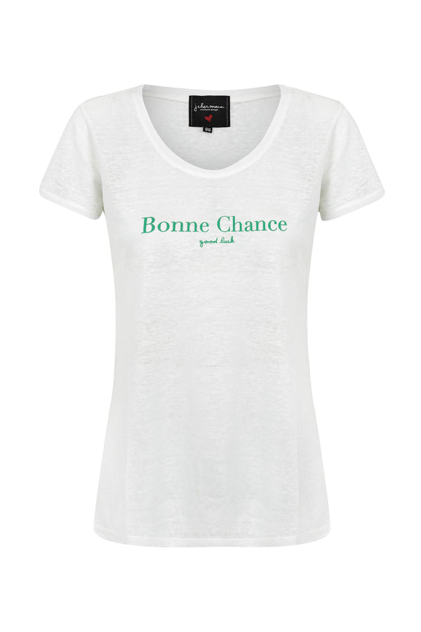 Camiseta bonne chance Branco