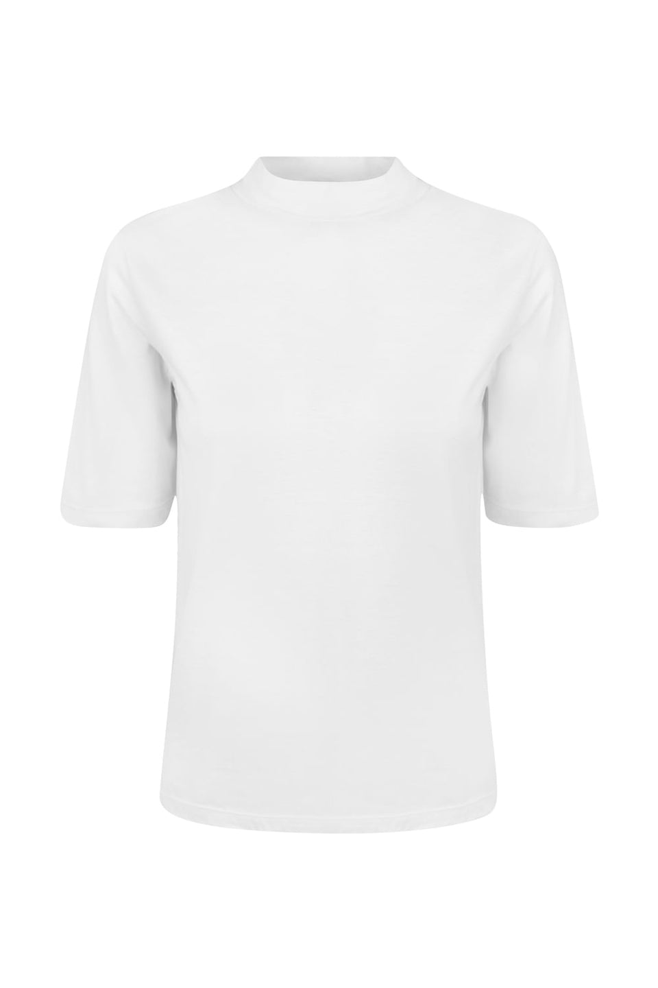 Camiseta Gola Mock Confort Branco