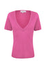 Camiseta Maxi Decote Rosa