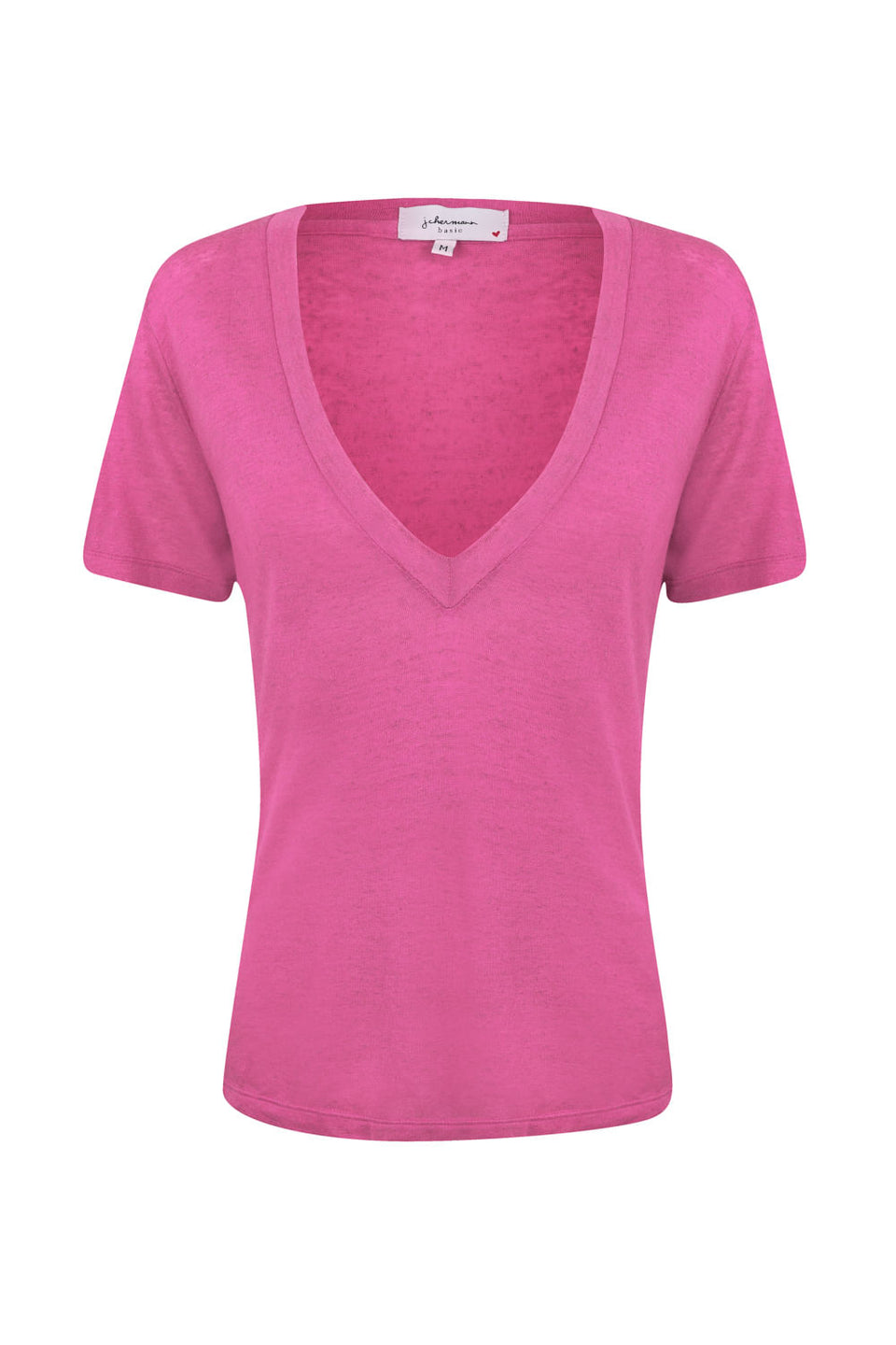 Camiseta Maxi Decote Rosa