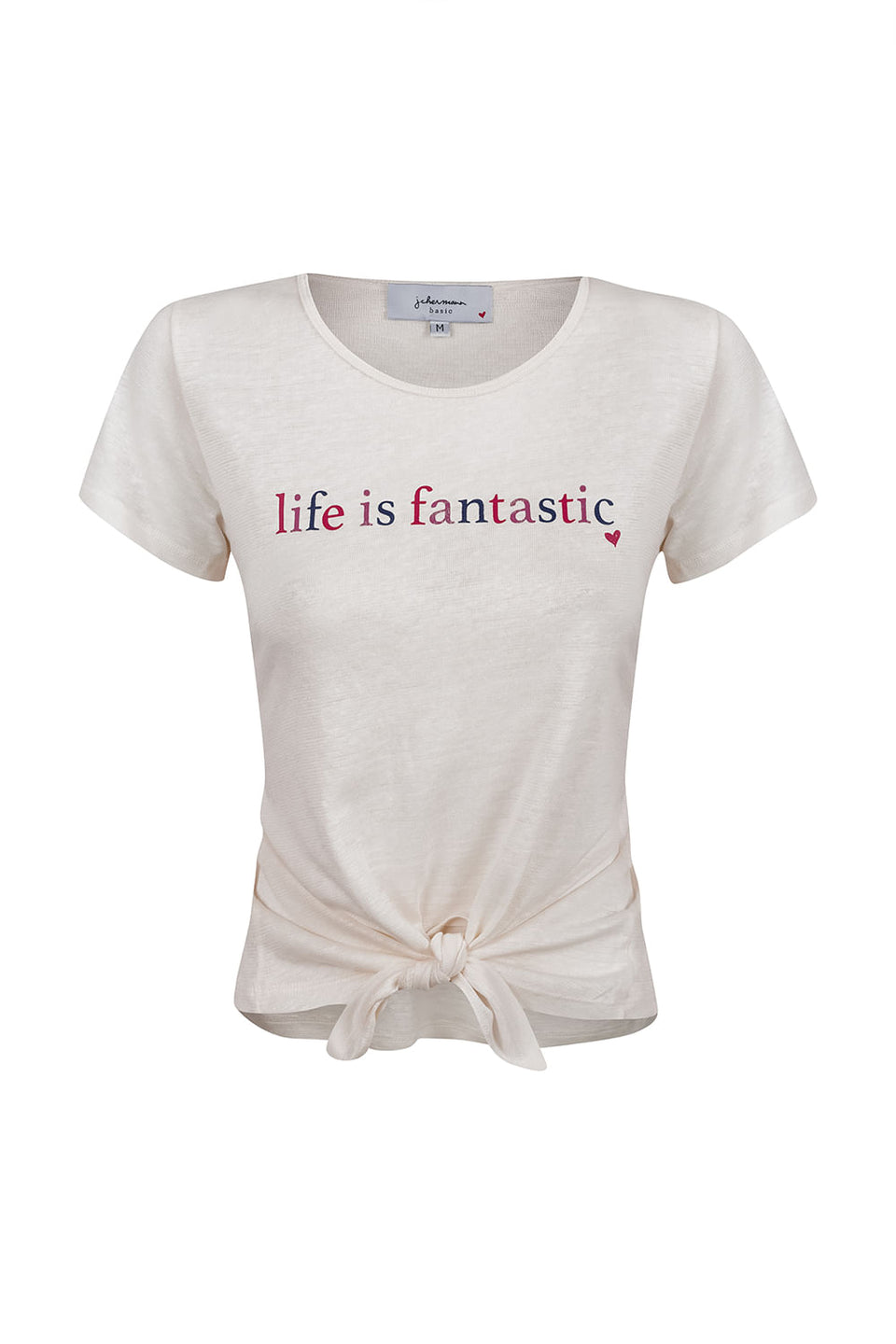 Camiseta Life Is Fantastic Off White