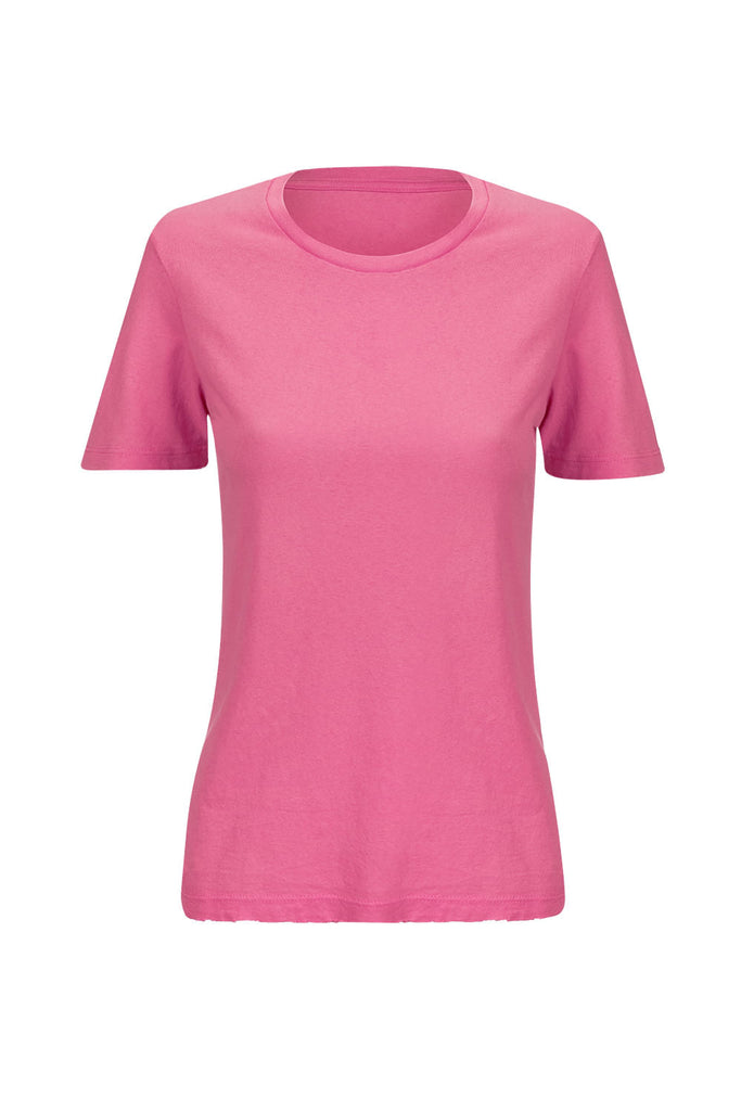 Camiseta Basic Destroyed Rosa