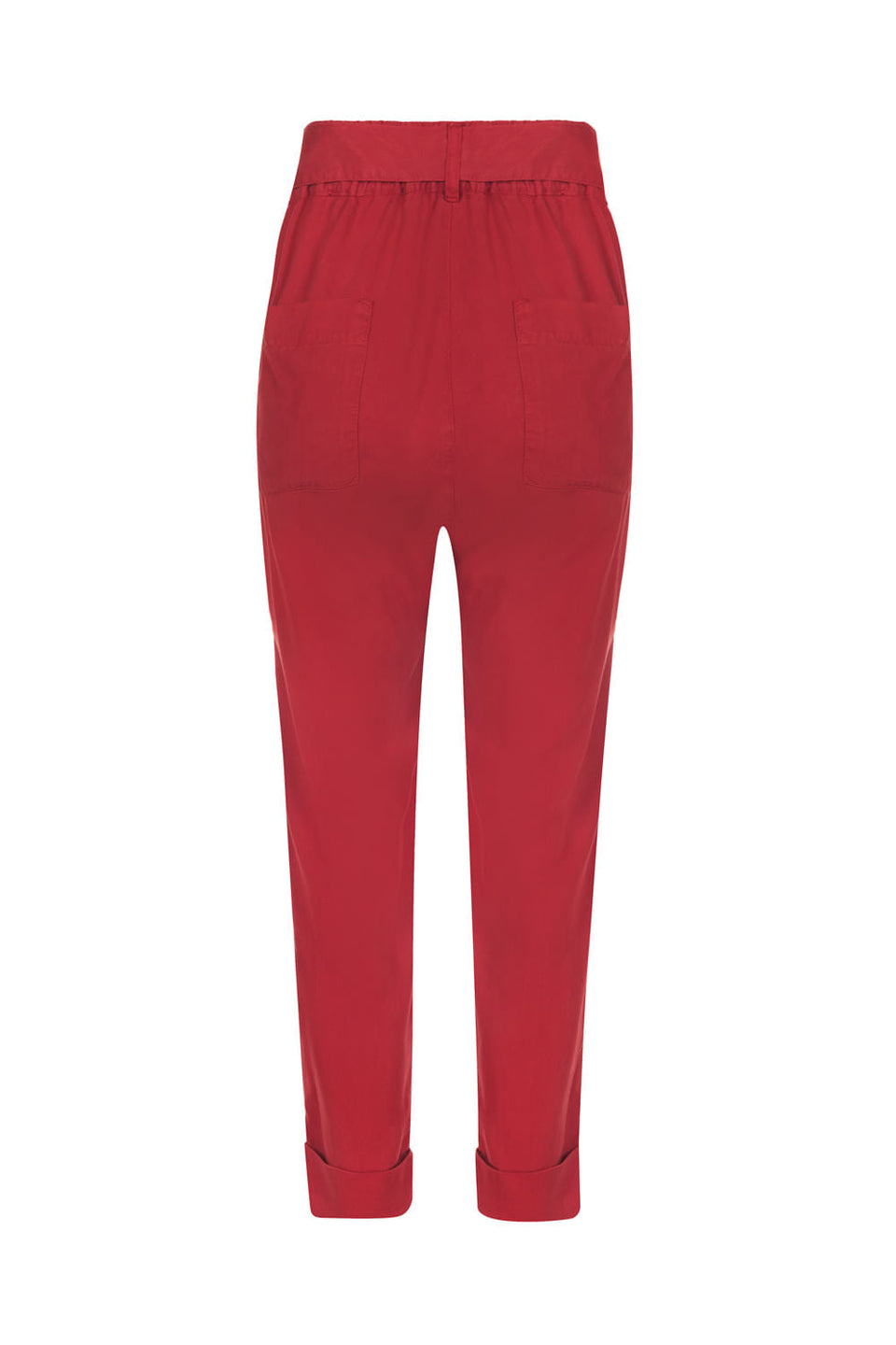 Calça Tencel Faixa Vermelho