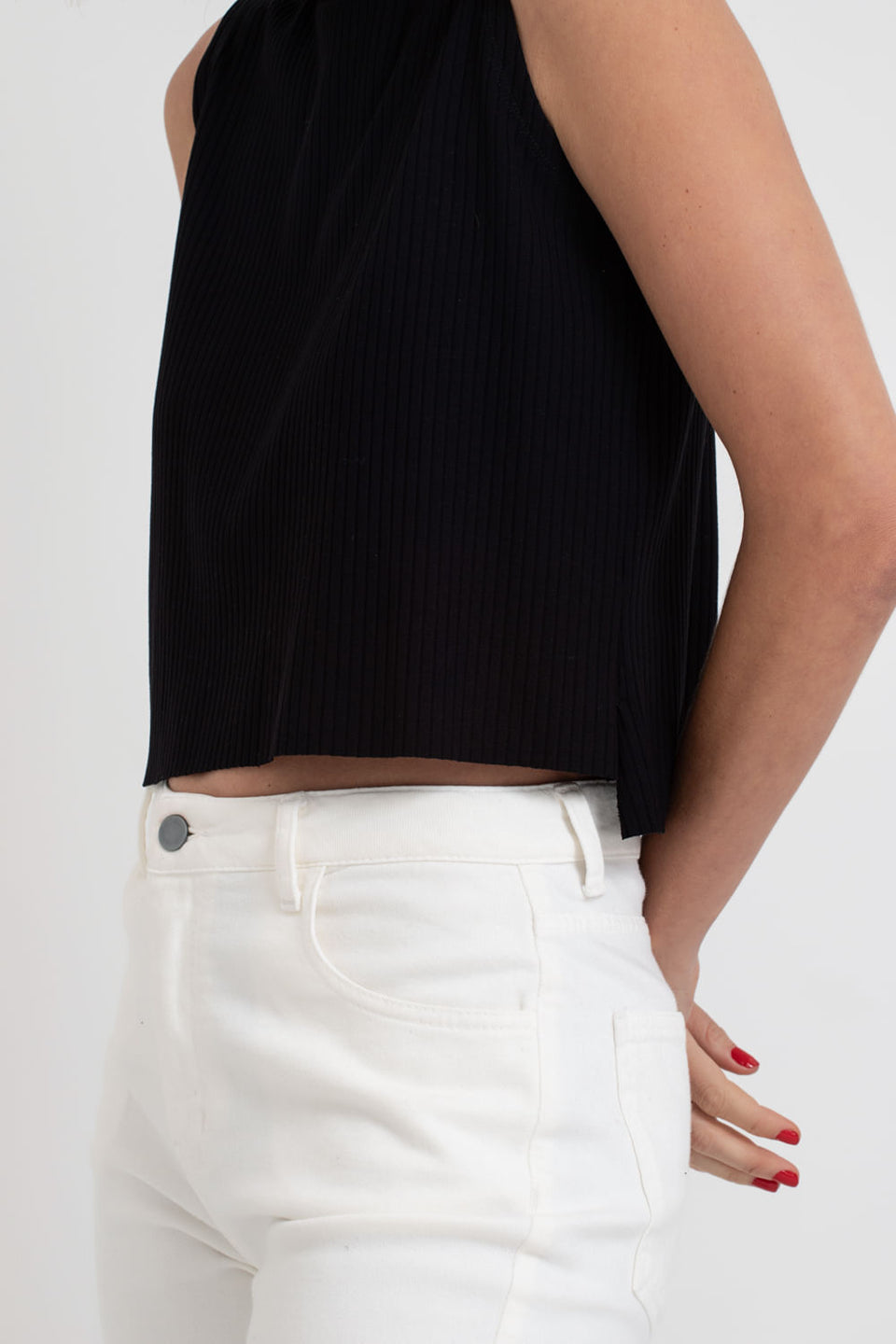 Regata Cropped Soho Preto