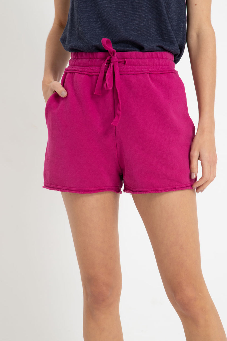 Shorts Moletom Rosa