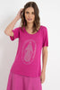 Camiseta Santa Strass Rosa