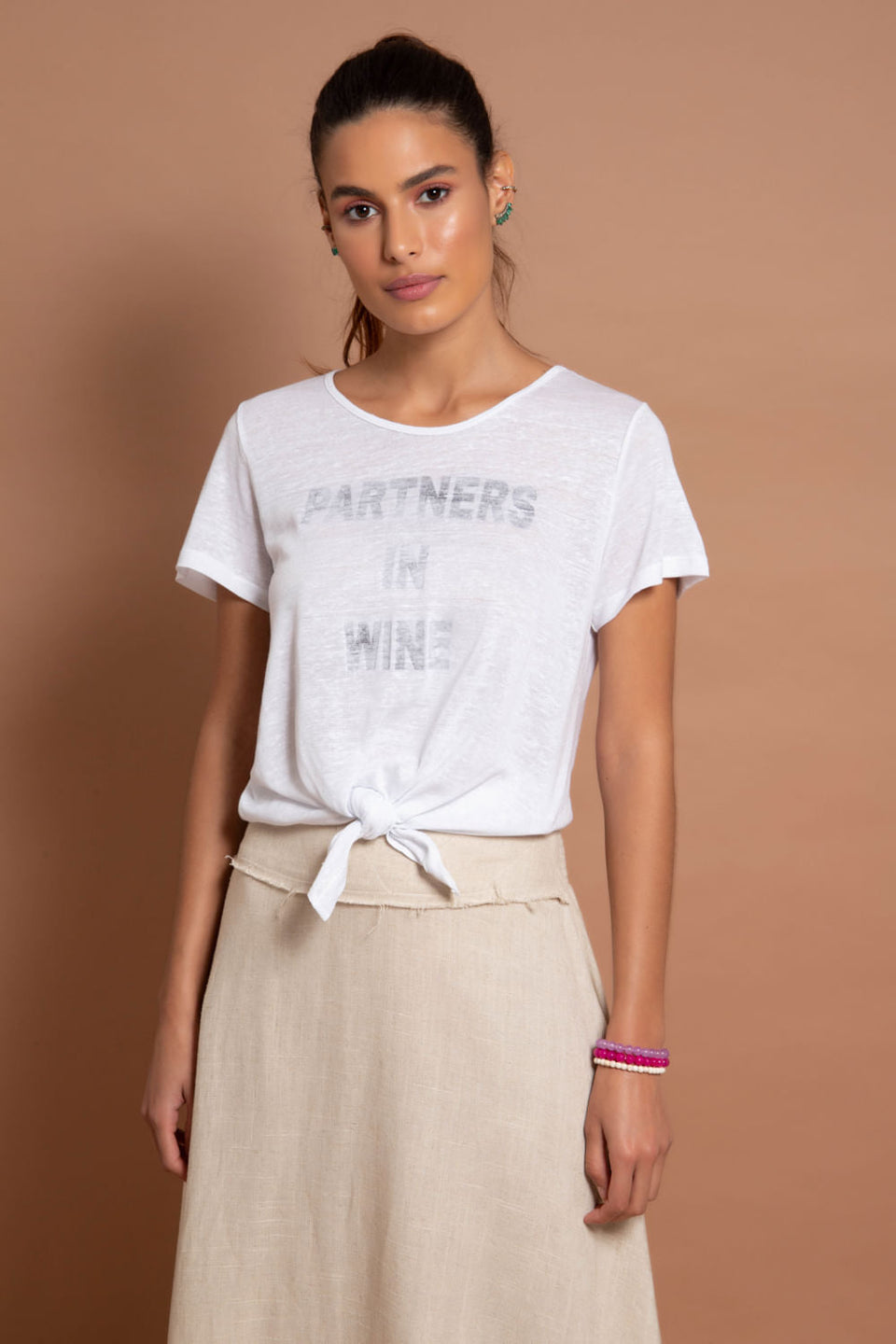 Camiseta Partners In Wine Branco