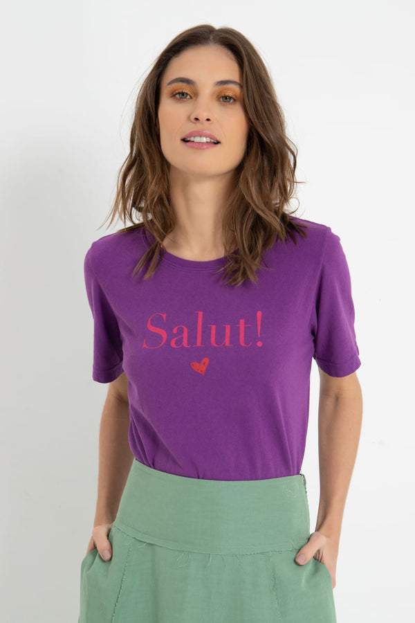 Camiseta Salut Roxo