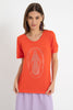 Camiseta Santa Strass Laranja