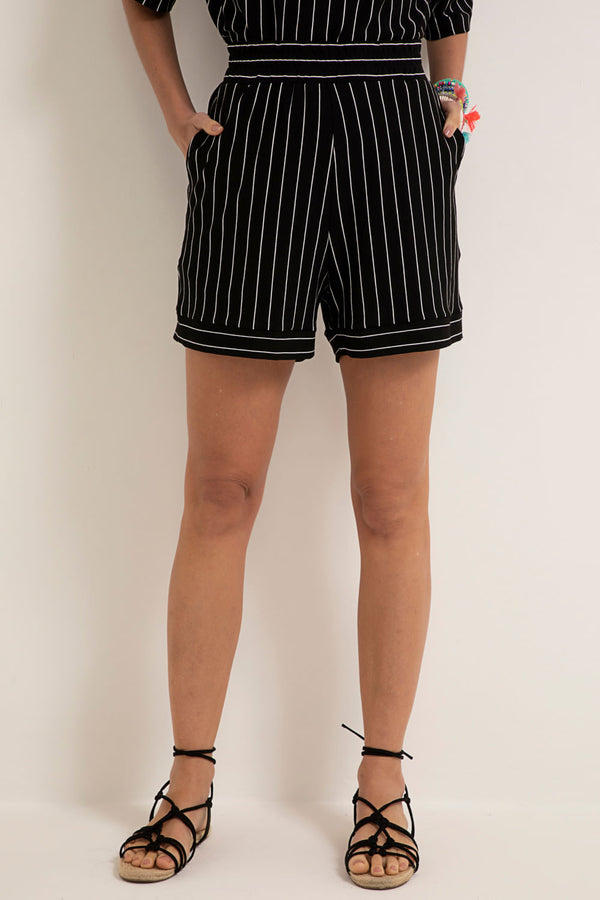 Shorts Malha Listra Preto