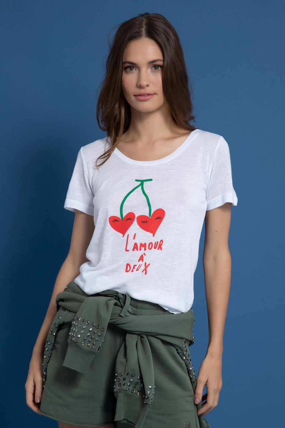 Camiseta L'amour A Deux Branco