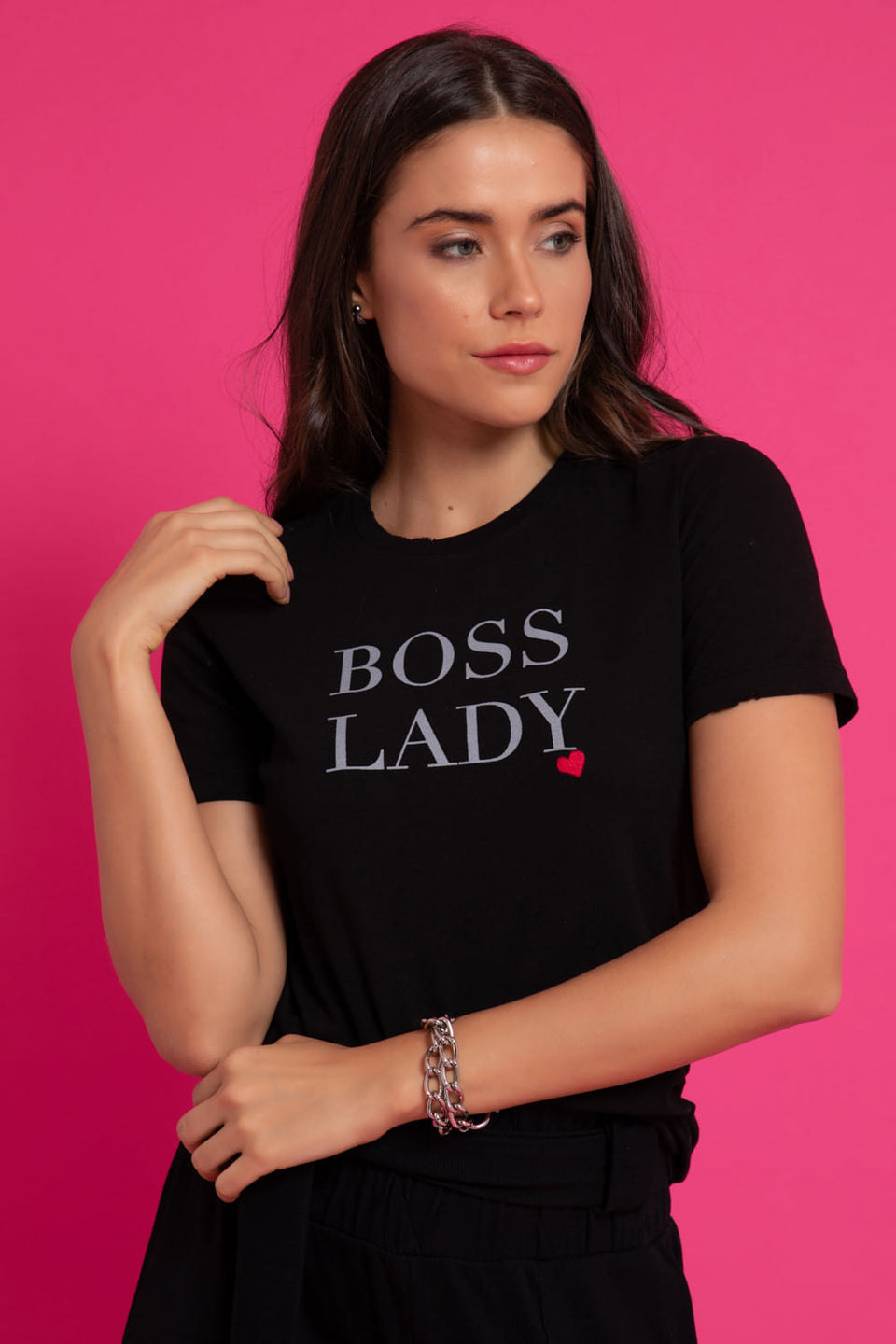 Camiseta Lady Boss Preto