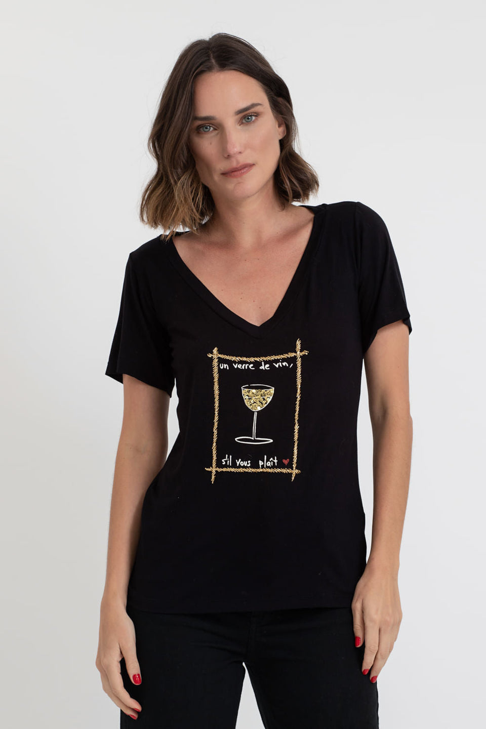 Camiseta Wine Preto