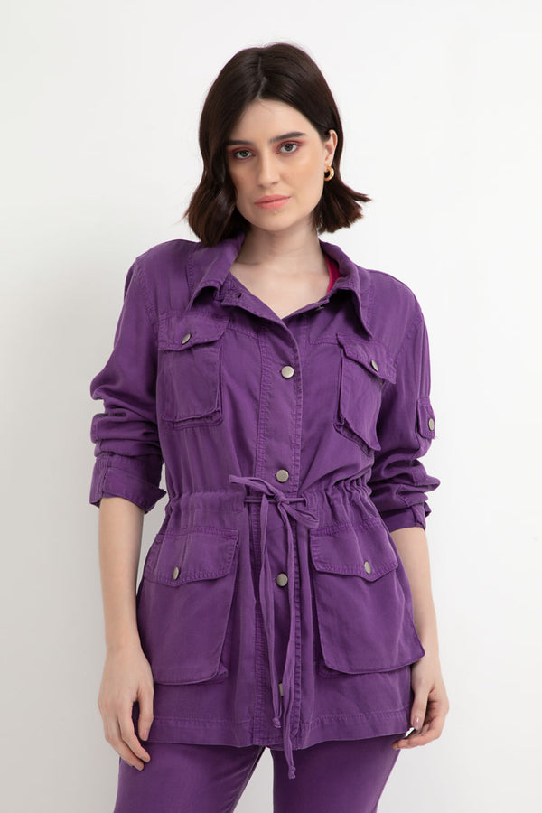 Parka Tencel Roxo
