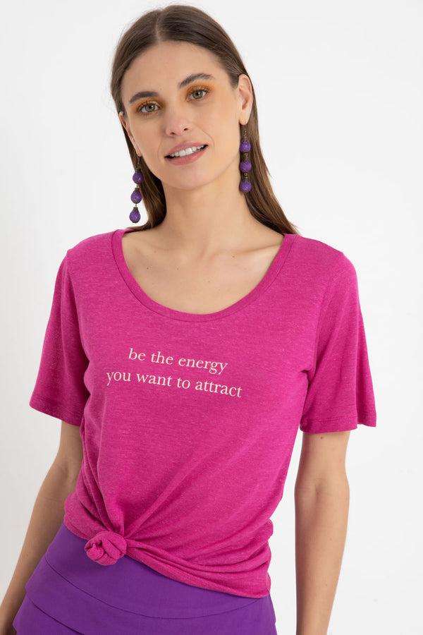 Camiseta Be The Energy Rosa