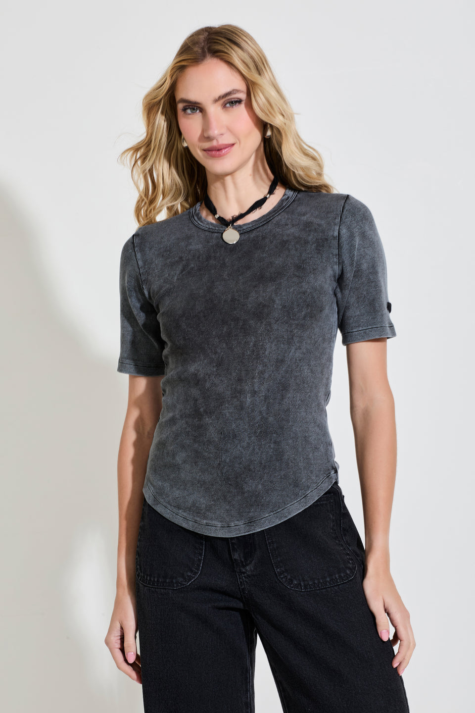 Camiseta Canelada Coração