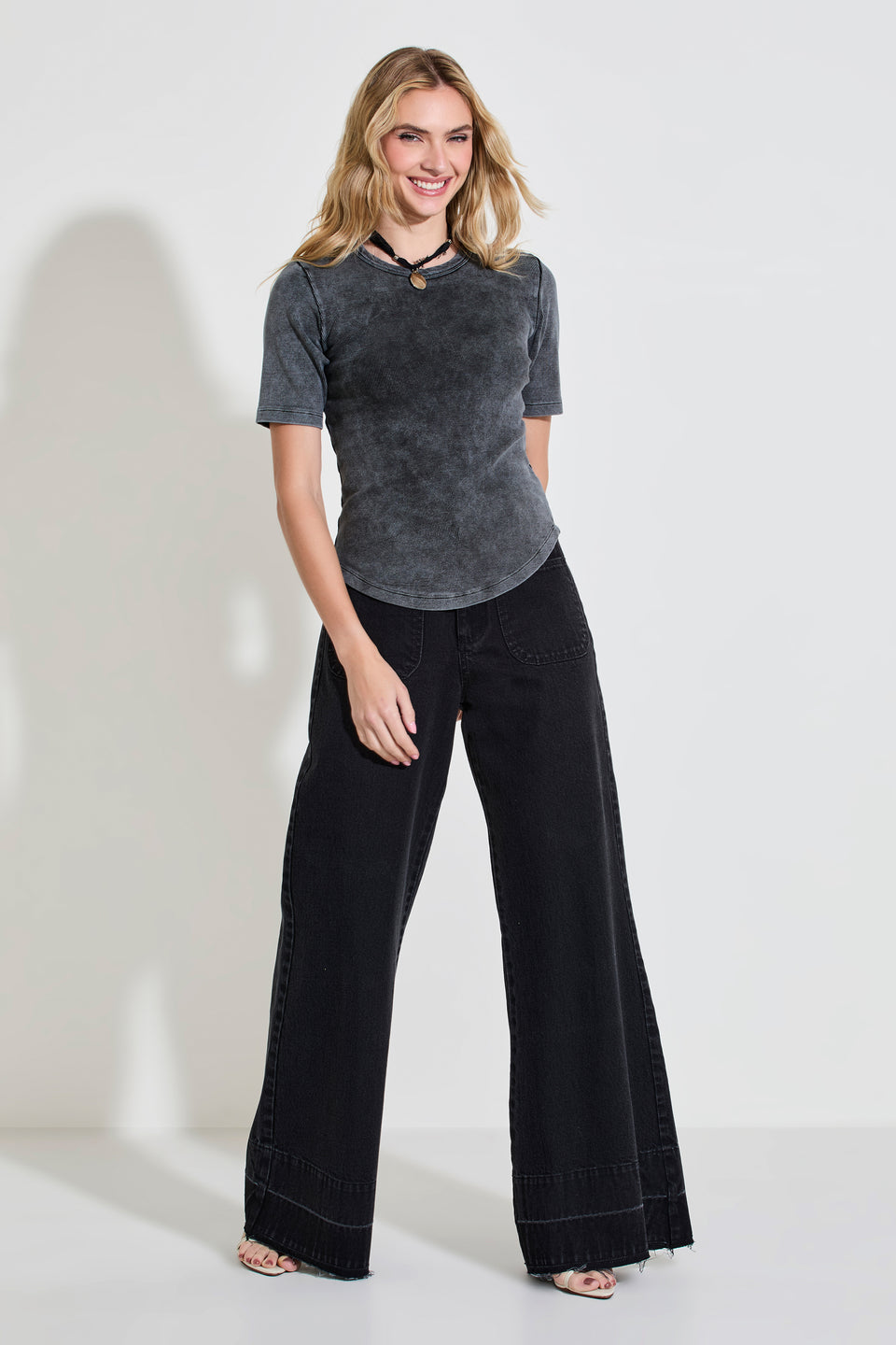 Camiseta Canelada Coração